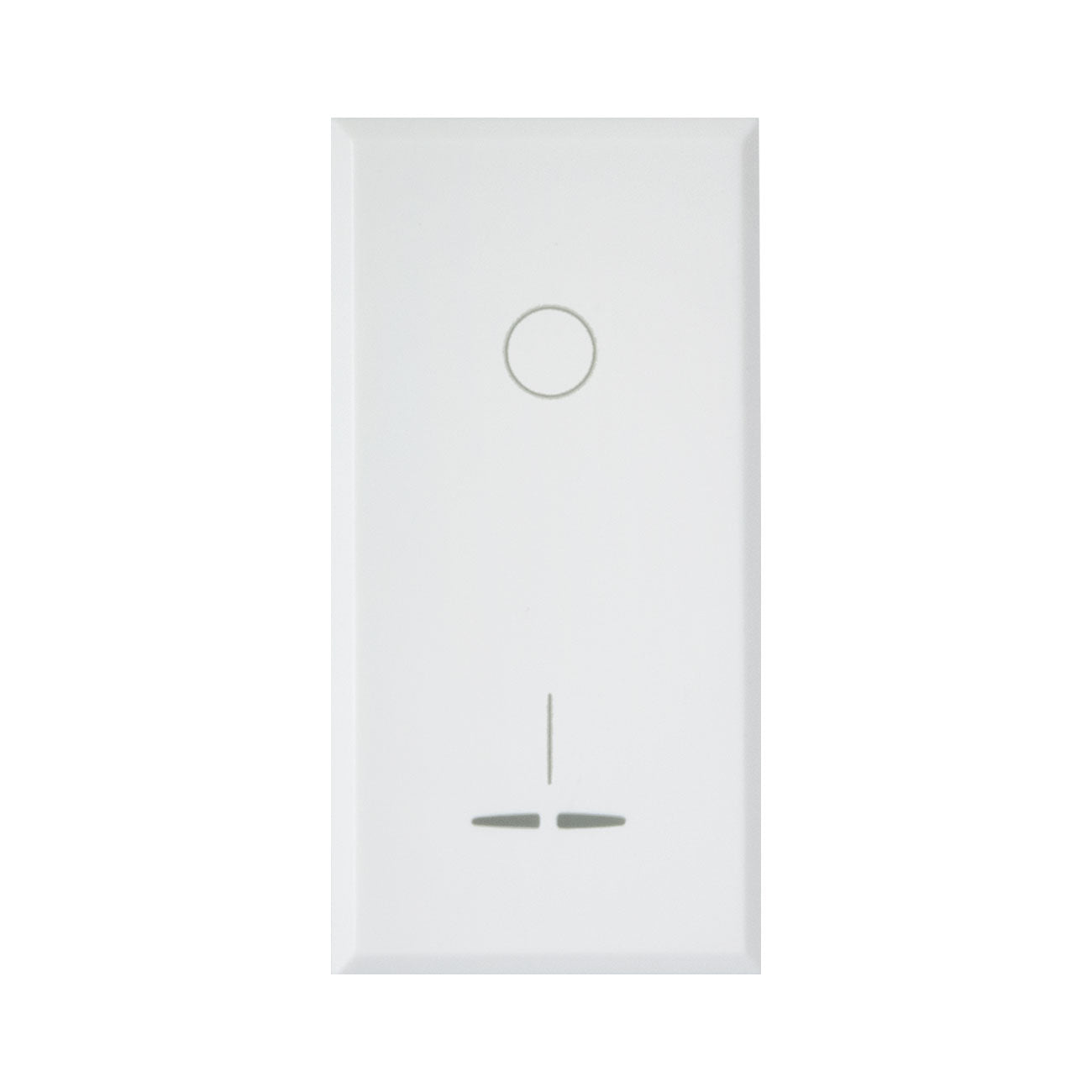 INTERRUTTORE CON GEMMA, WHITEK S44,BIANCO, 2P 16AX ILLUMINABILE - FINITURA OPACA - 446010