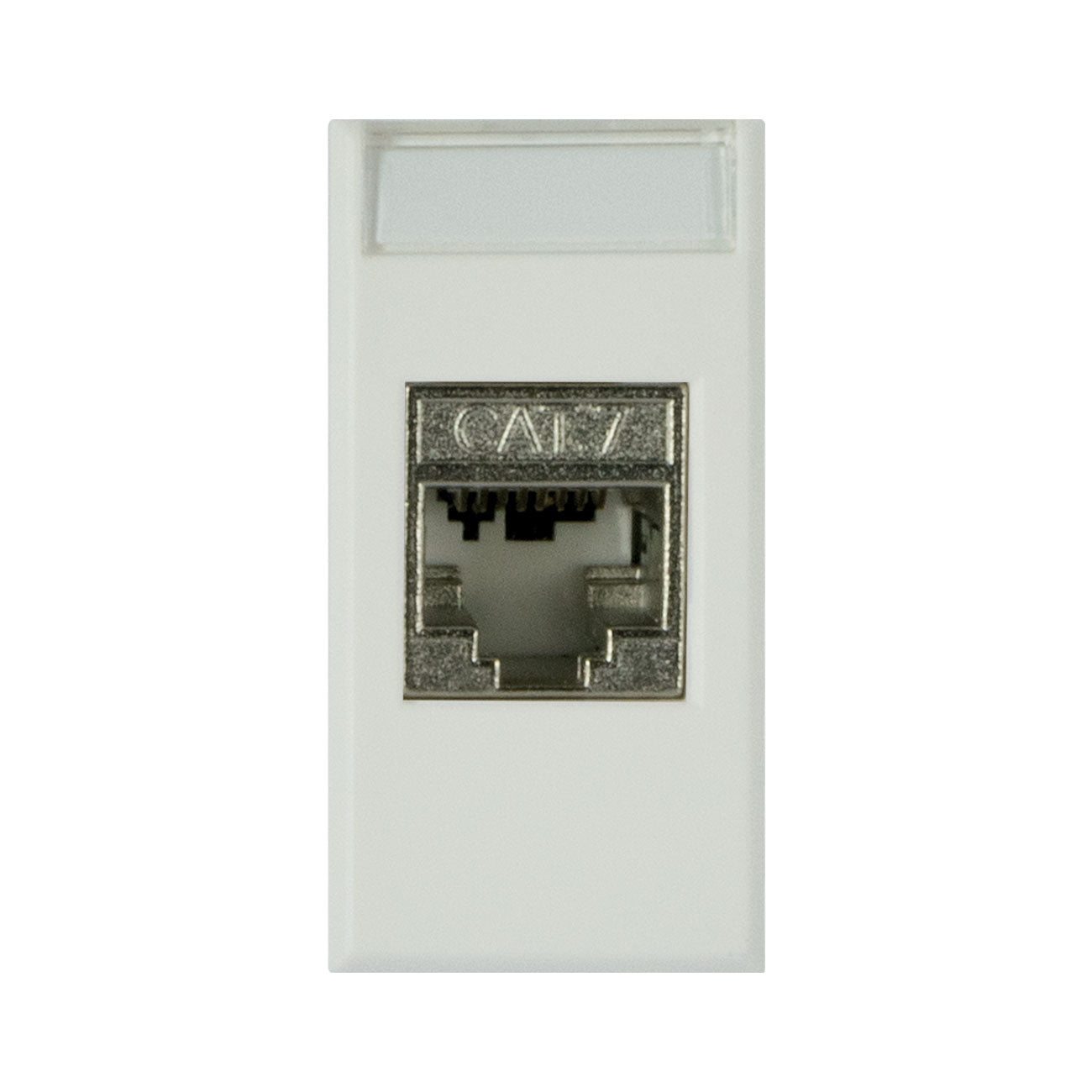 PRESA RJ45 CAT5E UTP - NON SCHERMATA - WHITEK S44 BIANCO - FINITURA OPACA - 446027C5E