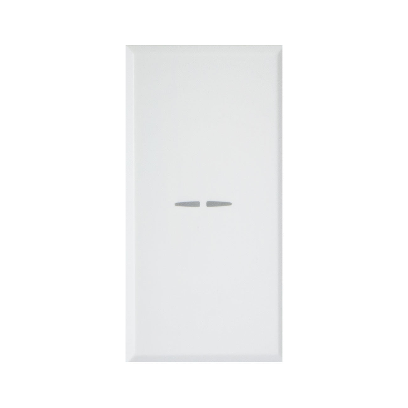 INTERRUTTORE ASSIALE CON GEMMA, WHITEK S44, BIANCO , 1P 10AX ILLUMINABILE - FINITURA OPACA - 446001AS