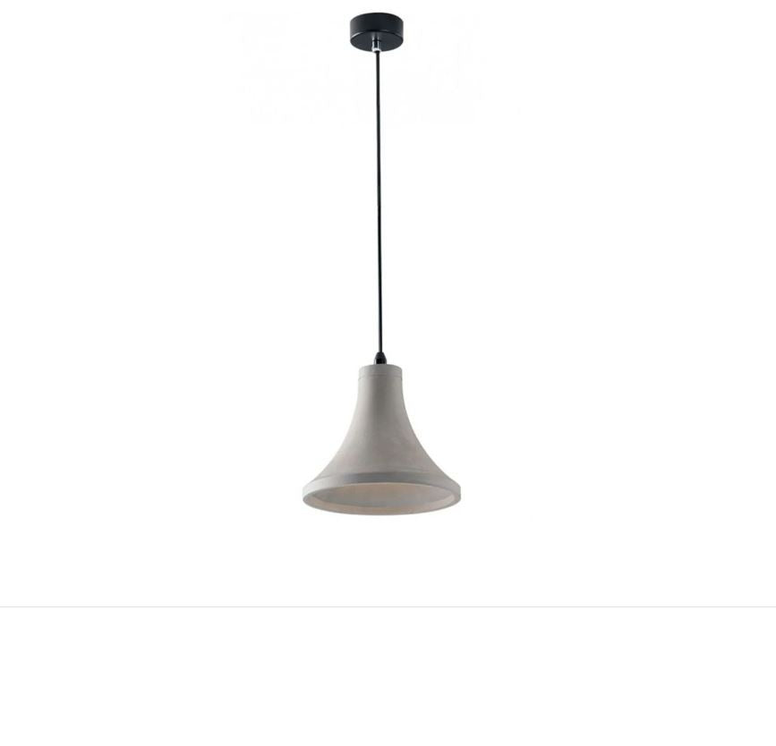 Sospensione campana in cemento naturale grigio 1XE27 non incl. ANDO-S22