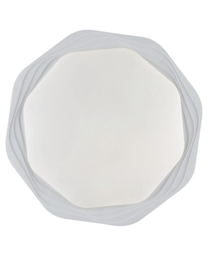 Plafoniera LED in acrilico con cornice irregolare CCT D.42cm 24W 2460LM DAISY