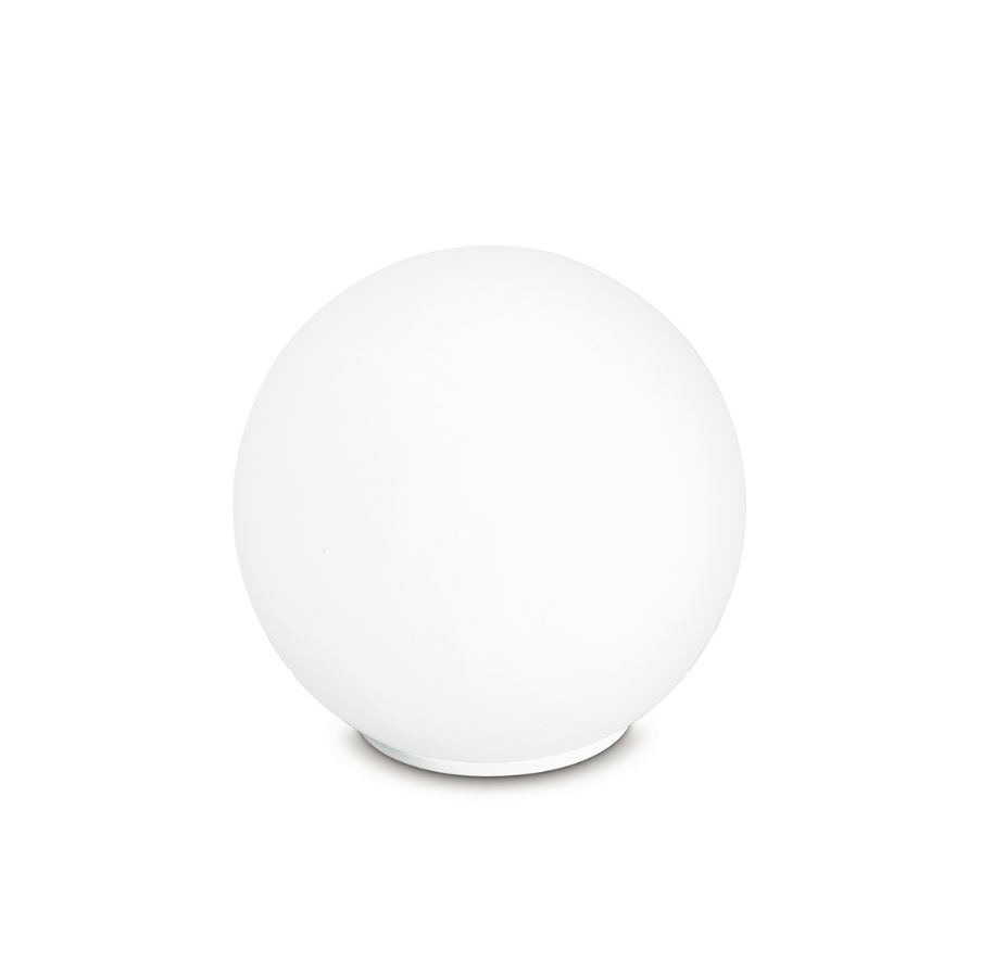 Lume sfera vetro bianco 1XE14 non incl. struttura in metallo cromato D.15cm CITY