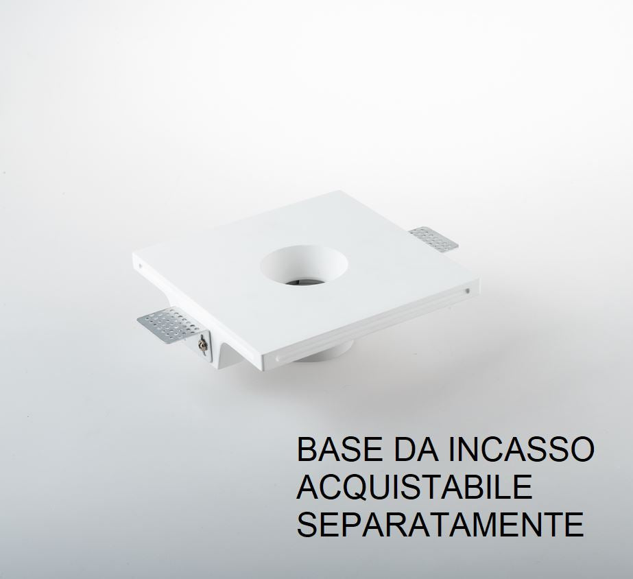 Faretto incasso led cilindro finitura bianco-nero orientabile e regolabile INC-TUBEX 2.5W