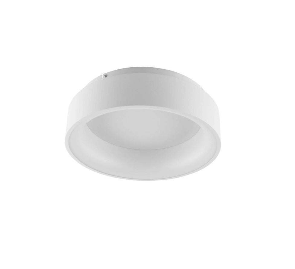 Plafoniera LED circolare in alluminio bianco-nero-oro e diffusore in acrilico 40W CCT 5600LM