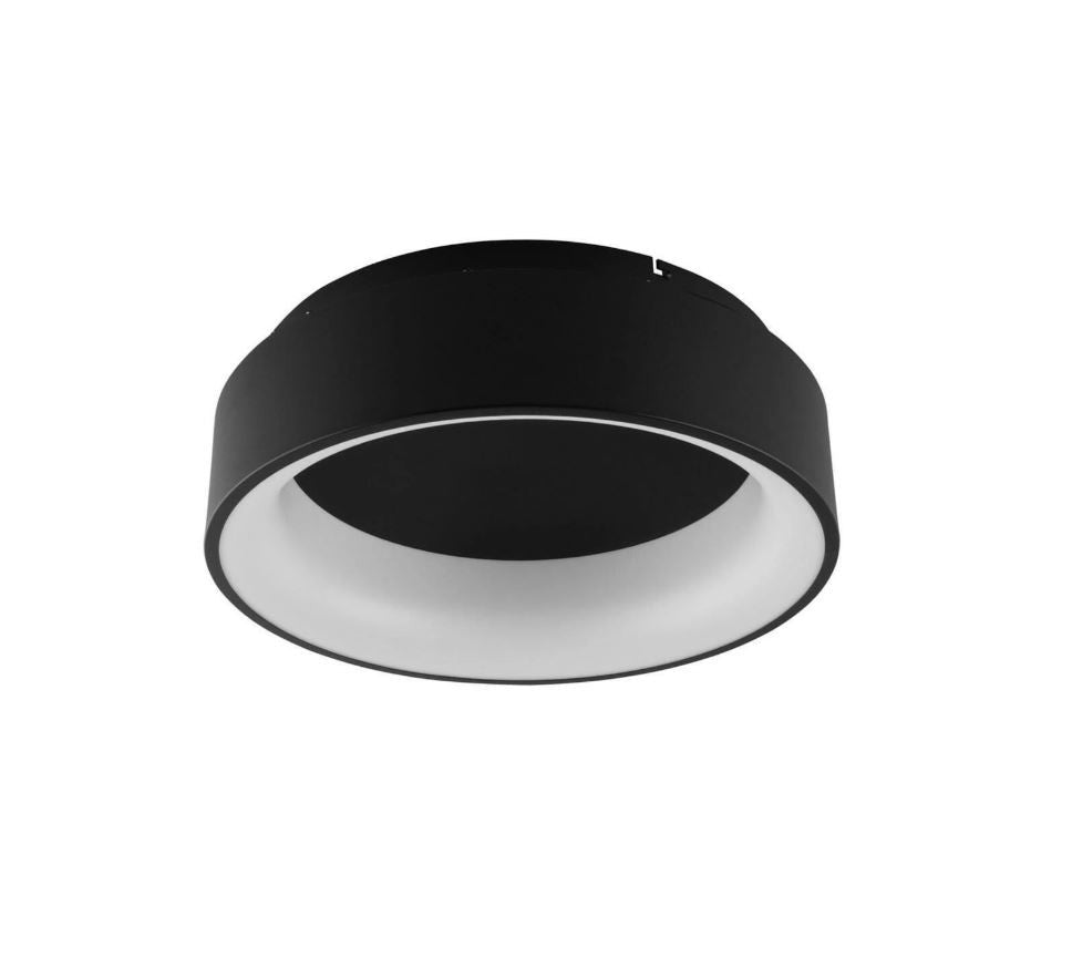 Plafoniera LED circolare in alluminio bianco-nero-oro e diffusore in acrilico 40W CCT 5600LM