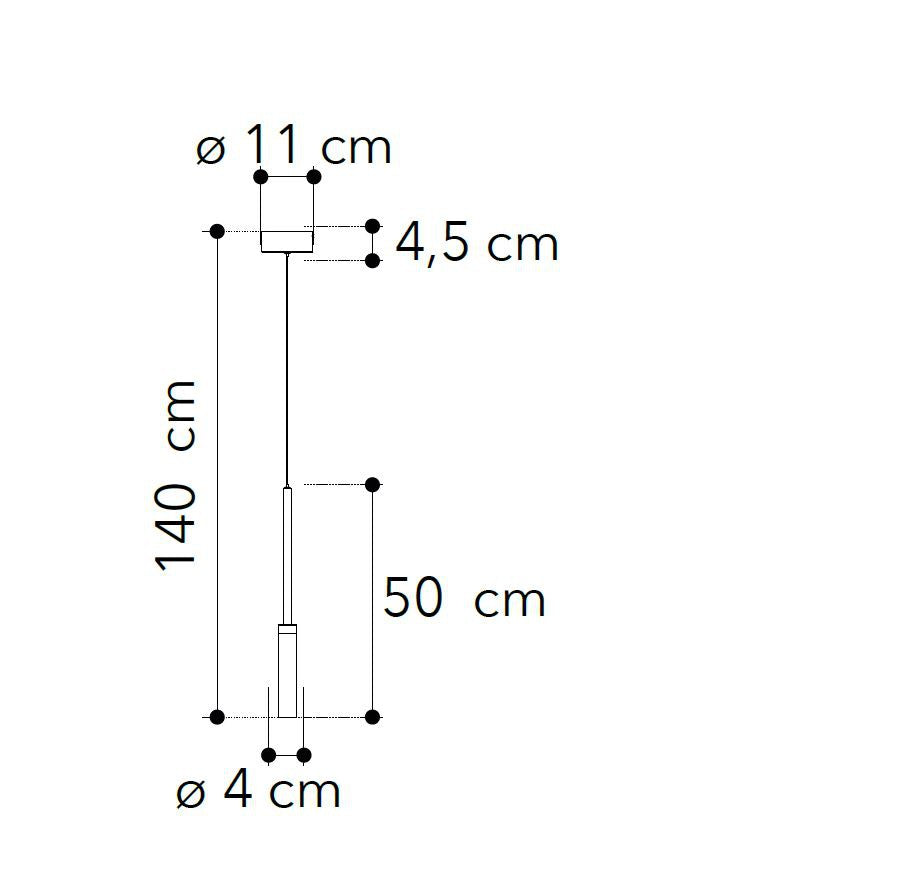 Sospensione LED in alluminio bronzo ,diffusori in acrilico e luce biemissione 7W 720LM 4000°k CANDLE-S1