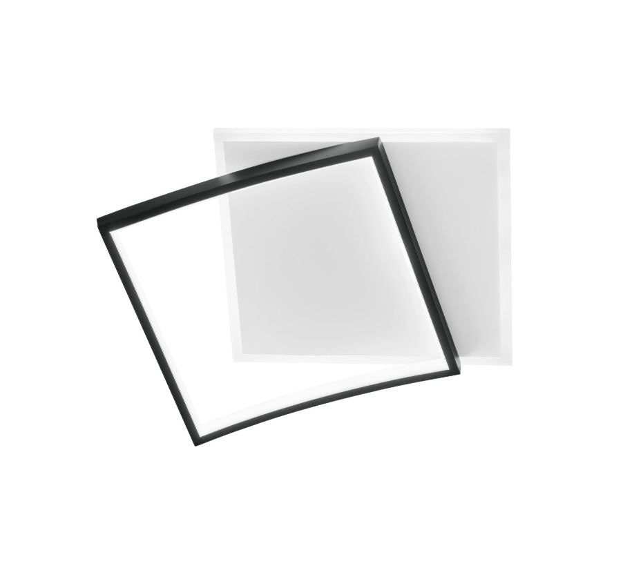 Plafoniera LED quadrati asimmetrici in alluminio silver-nero-oro 42W CCT 5200LM AYRTON-Q42