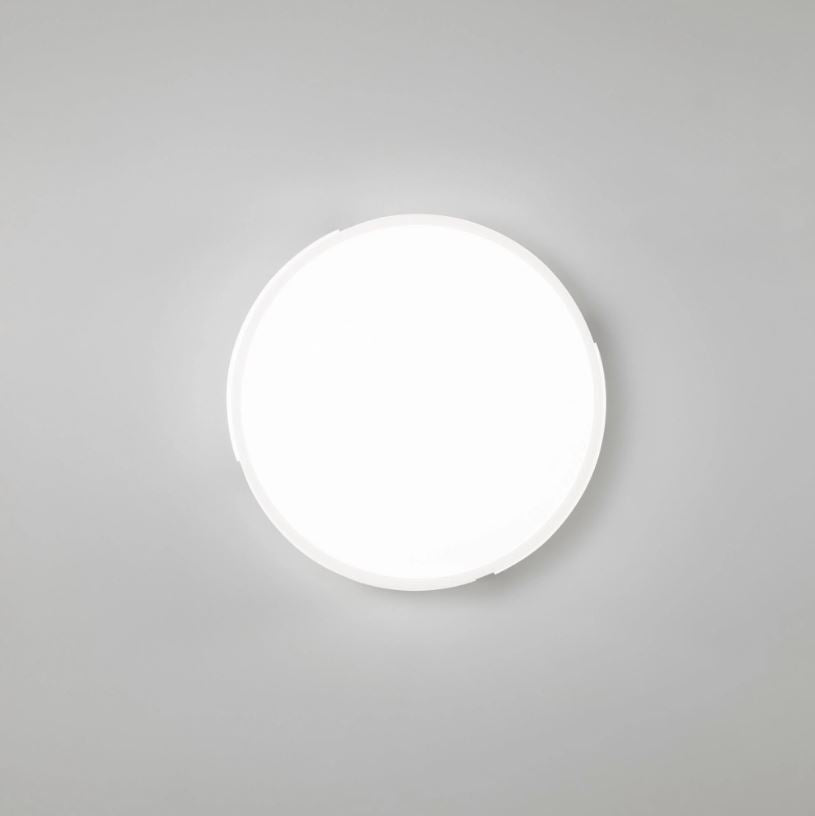 Plafoniera LED metallo bianco-nero-oro rifiniture acrilico CCT 22W 3520lm D.40cm PANGEA