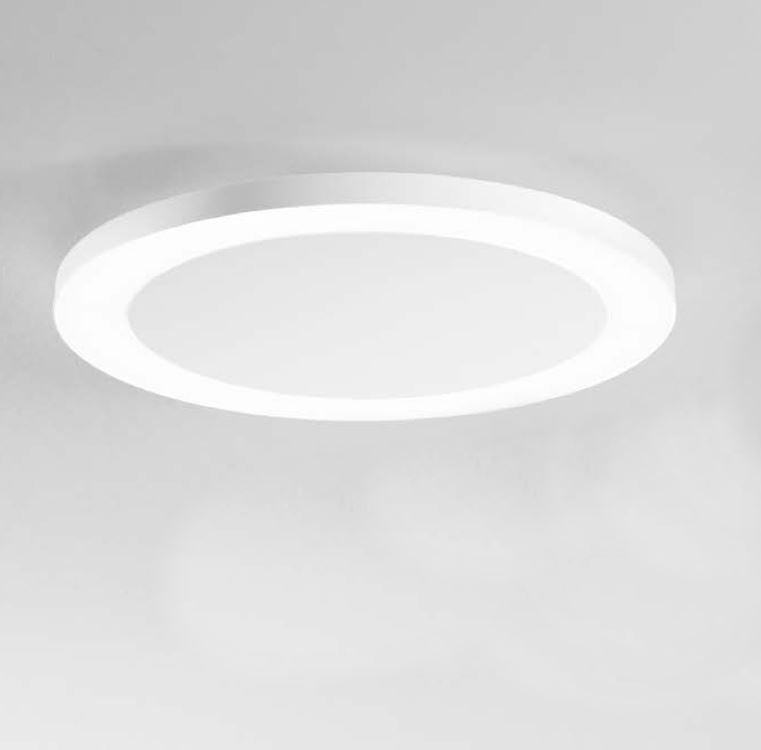 Plafoniera LED rotonda metallo diffusore acrilico effetto legno bianco-nero 35W 5300LM CCT