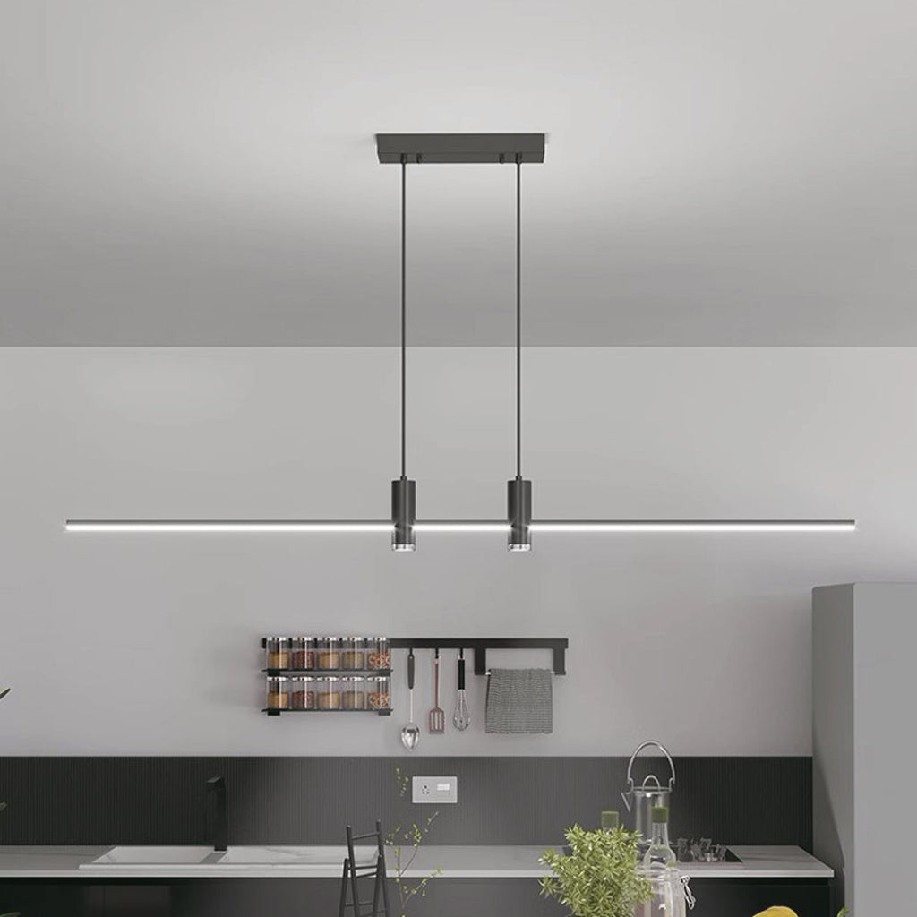 V-TAC Lampadario LED a Sospensione 19W dal Design Moderno 80*115cm Colore Nero 4000k