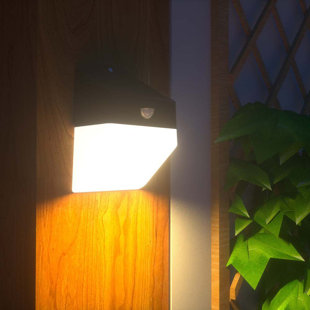 V-TAC Lampada LED da Giardino con Pannello solare e Sensore 2W Corpo Nero e Bianco CCT 4000K IP65