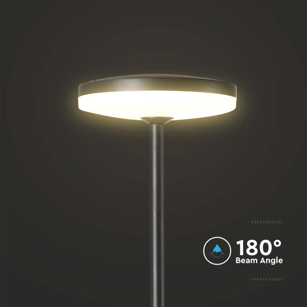 V-TAC Lampada LED da Giardino 12W con Picchetto a con Doppio Fissaggio a Terra Colore Antracite 4000K IP65