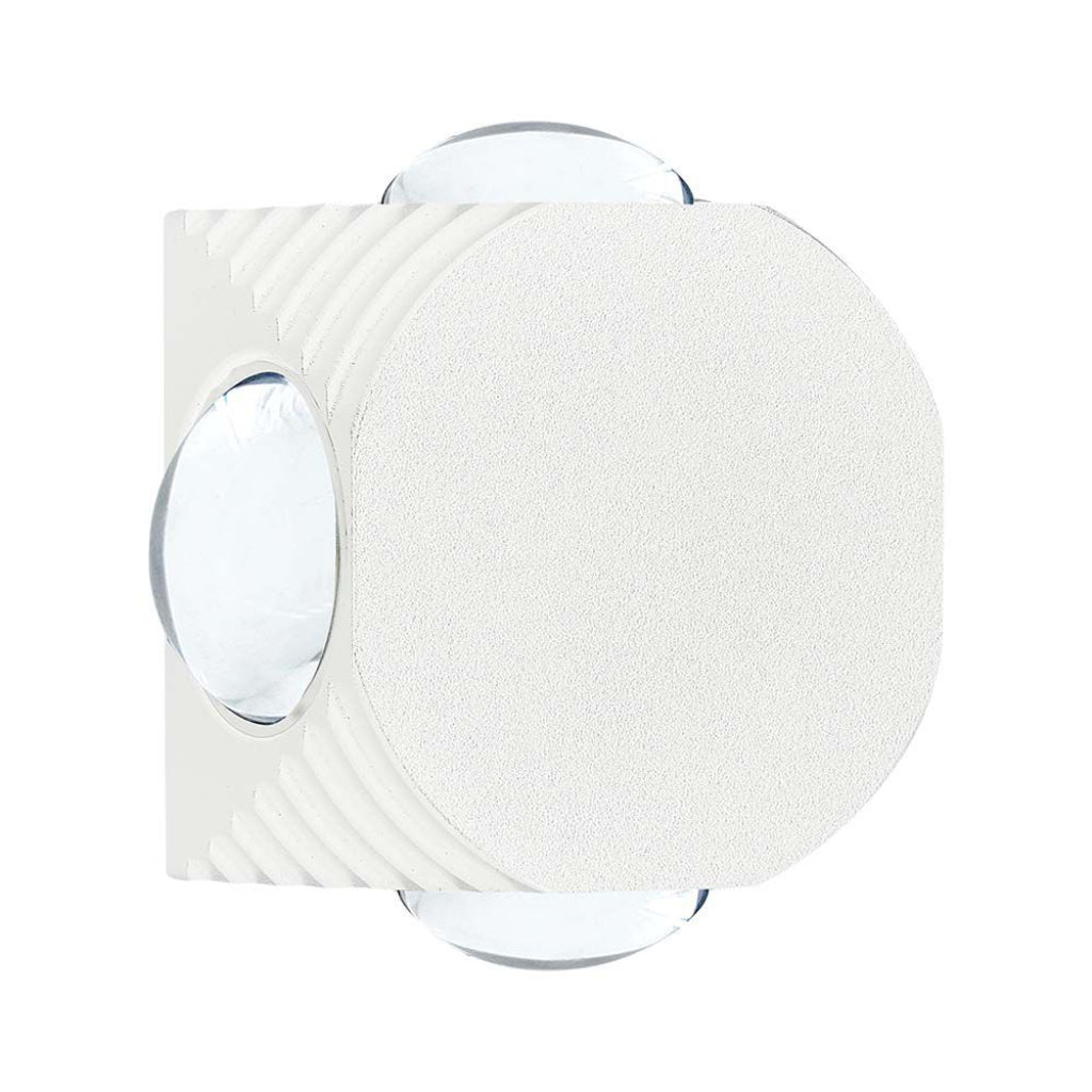 V-TAC Applique LED da Muro 4W con 4 Fasci Luminosi Corpo Bianco 4000K IP54