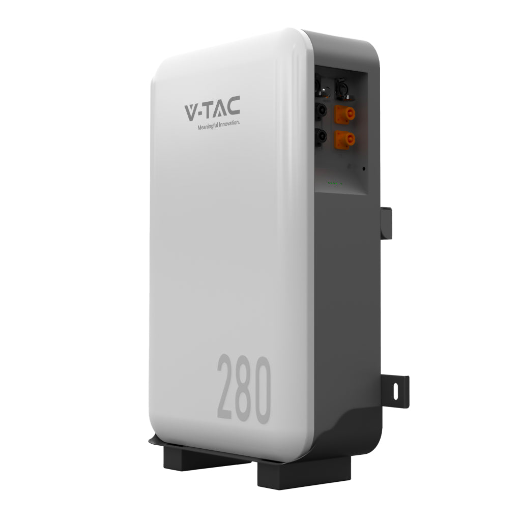 V-TAC Batteria di Accumulo 14.33kWh al Litio-Ferro-Fosfato LiFePO4 BMS Integrato per Inverter Fotovoltaici CEI 0-21 51.2V 280Ah IP65 Garanzia 10 Anni