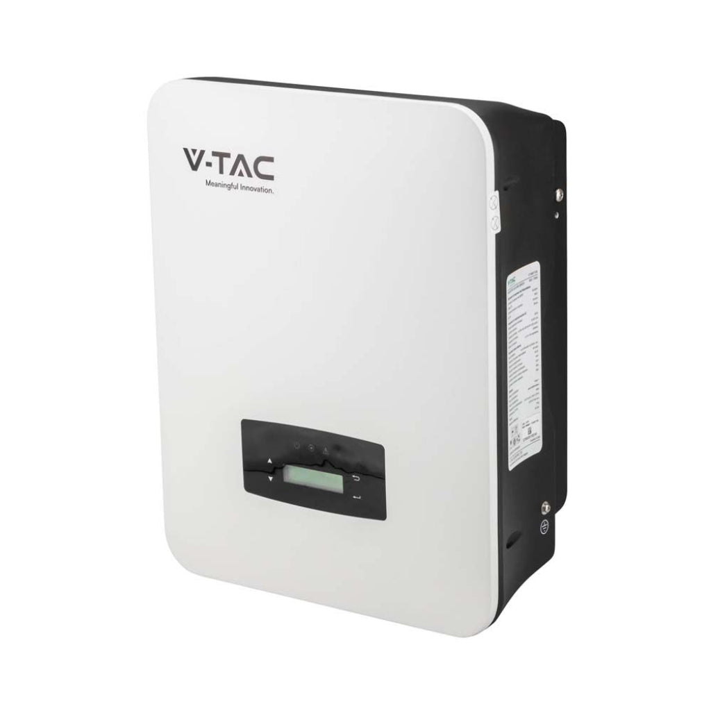 V-TAC Inverter Fotovoltaico Afore Monofase Ibrido On-Grid/Off-Grid 5kW con Meter Integrato WiFi e TA Inclusi Garanzia 10 Anni IP65