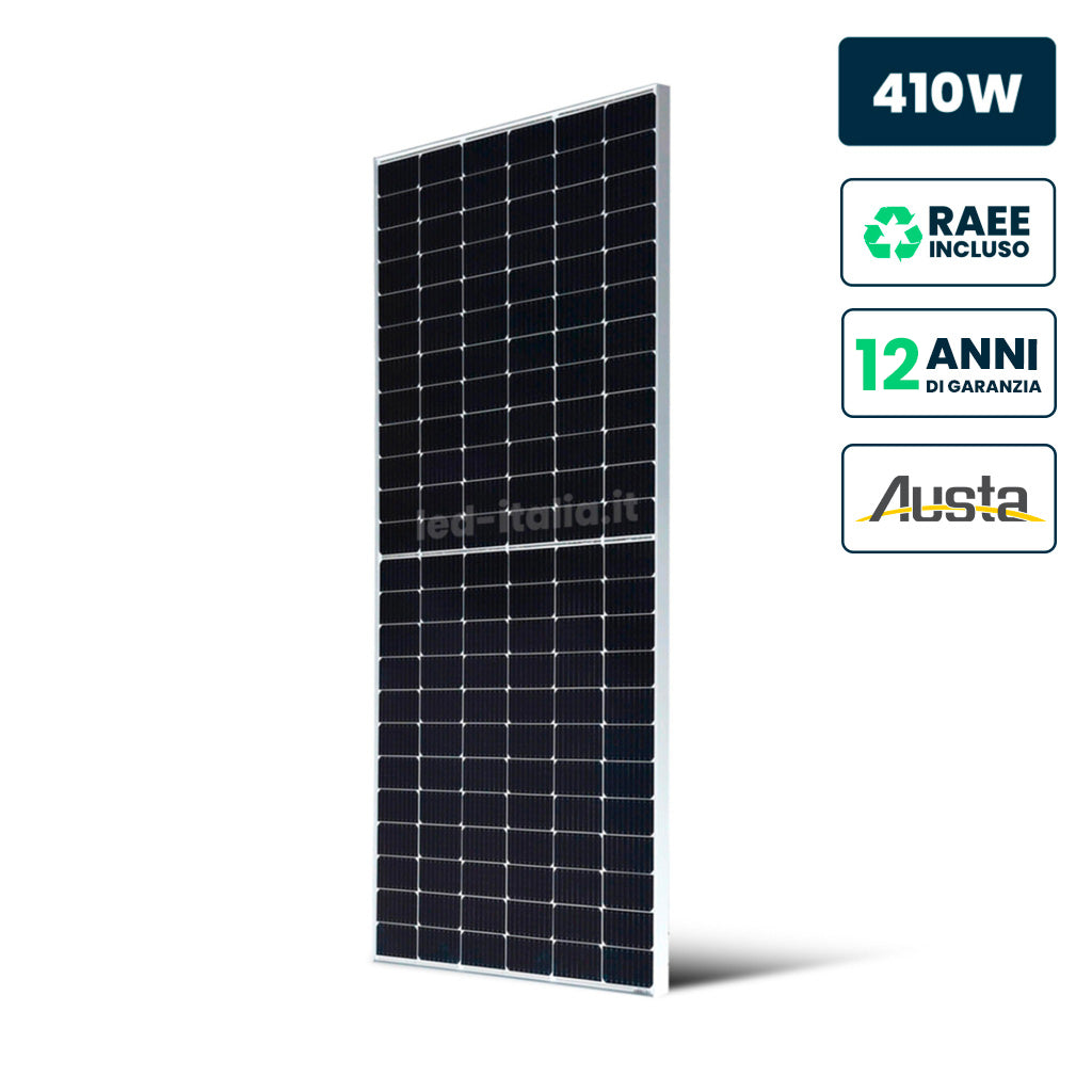 V-TAC Pannello Solare Fotovoltaico AUSTA 410W Silver Frame 1722x1134x35mm