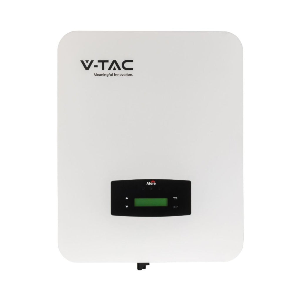 V-TAC Inverter Fotovoltaico Afore Monofase Ibrido On-Grid/Off-Grid 6kW con Meter Integrato WiFi e TA Inclusi Garanzia 10 Anni IP65