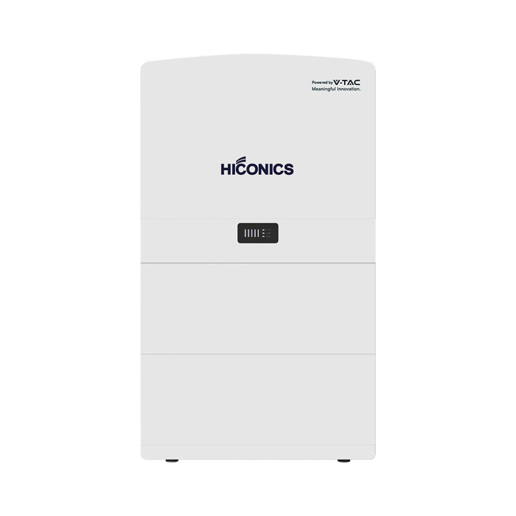 V-TAC Inverter Fotovoltaico Hiconics HiEnergy (Midea) Monofase Ibrido ALL-IN-ONE Alta Tensione 6kW On Grid/Off Grid con Accumulo LFP 10kWh, CEI 0-21 Garanzia 10 Anni IP65