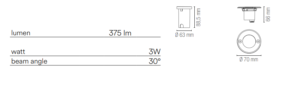 Segnapasso calpestabile IP67 rotondo in acciaio inox luce natura/calda varie misure driver inclusoWALK