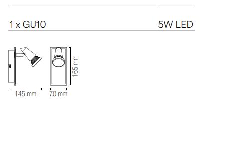 Spot in metallo con punti luce orientabili finitura in nikel spazzolato e base con cornice in vetro trasparente lampade GU10 non incluse