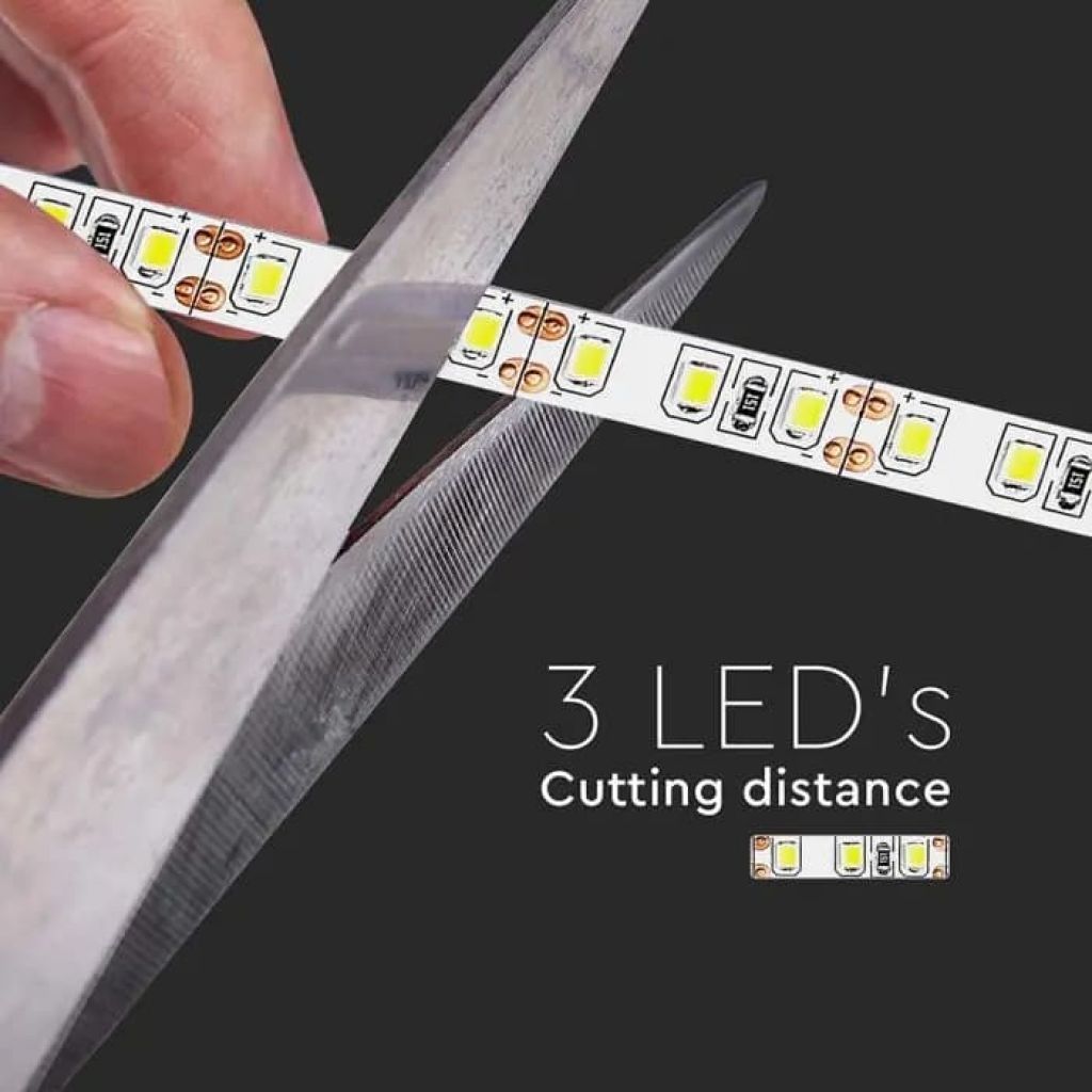 V-TAC Strip LED SMD3528 8W/m 5m 120 LED/m 12V IP20 8mm