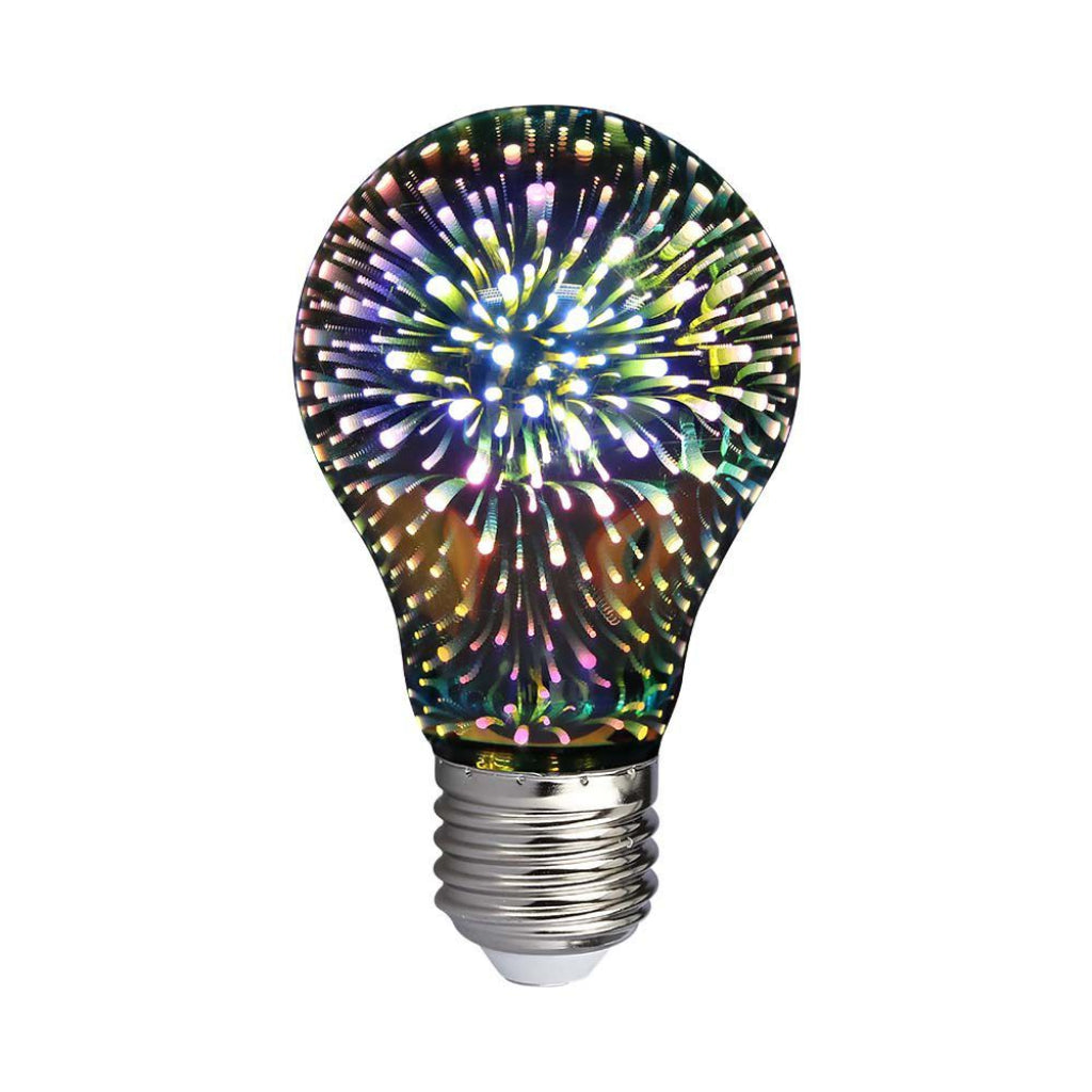 V-TAC Lampadina LED E27 5W A60 Filamento 3D 3000K multicolore