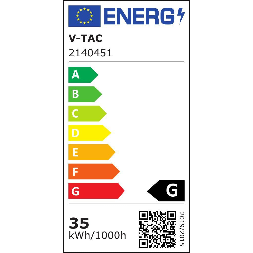 V-TAC Specchio LED Rettangolare 35W con Sistema Anti-appannamento 6400K IP44