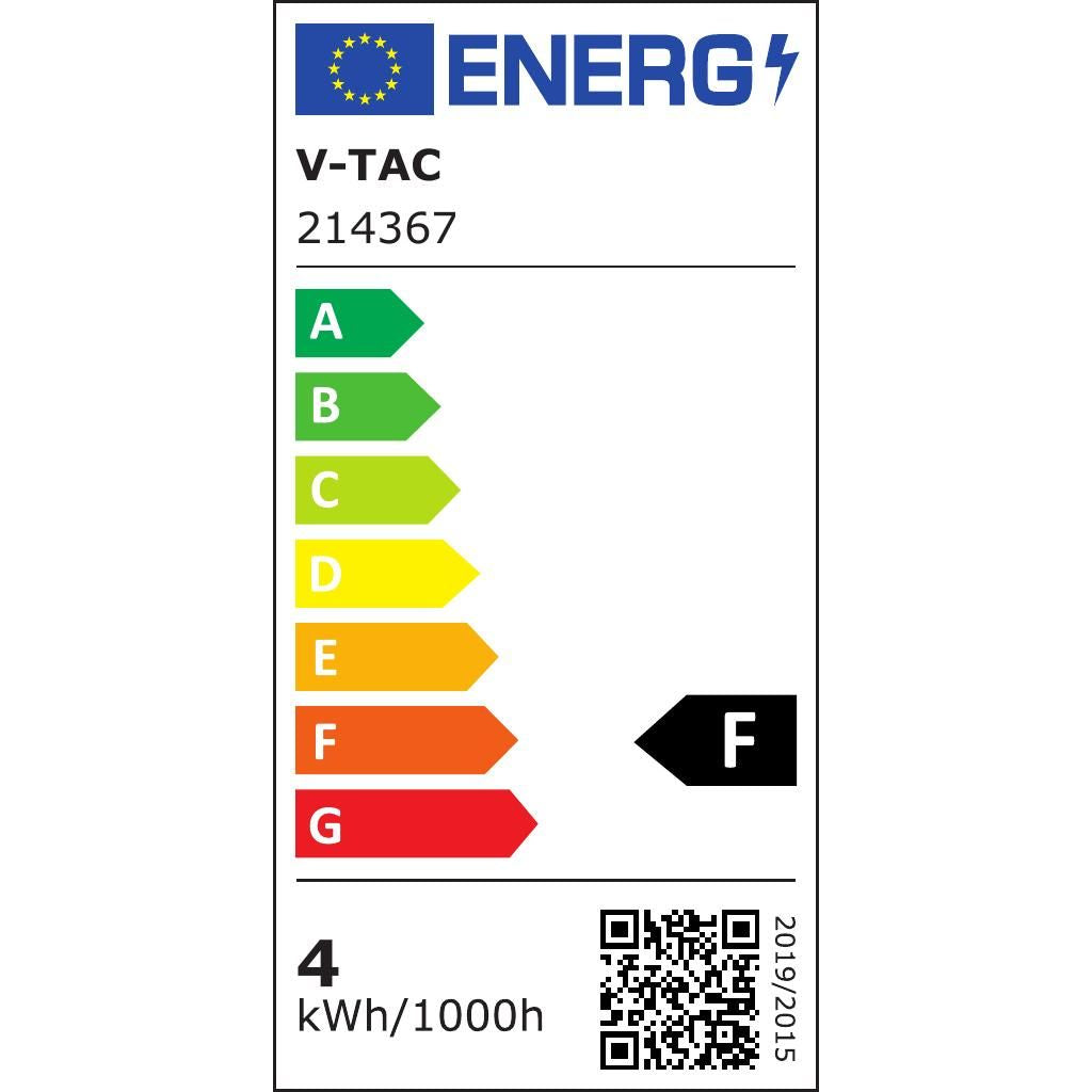 V-TAC Lampadina LED E14 4W 100LM/W Candela Tortiglione Filamento 3000K Dimmerabile