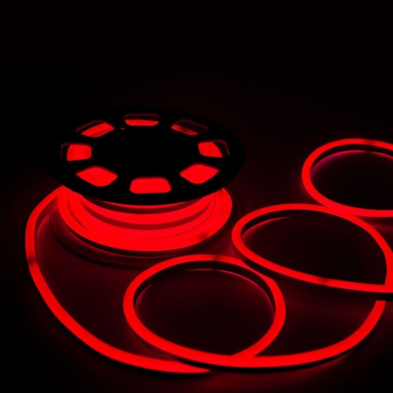 V-TAC Neon Flex 8W/m 120 LED/m Bobina 10m 24V Rosso IP65