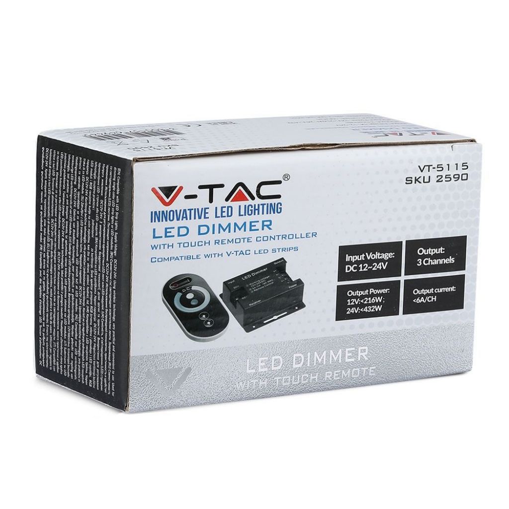 V-TAC Controller per Strip LED Dimmerabile Telecomando Touch