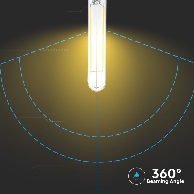 V-TAC Lampadina LED E14 4W T20 Filamento 6400K