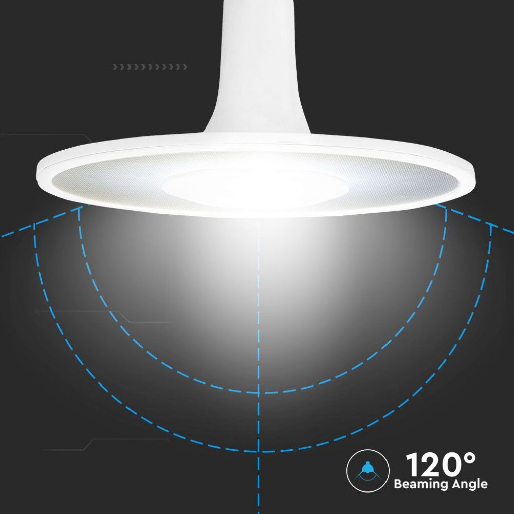 V-TAC PRO Lampadina LED Chip Samsung E27 18W UFO Acrilico Plastica 4000K