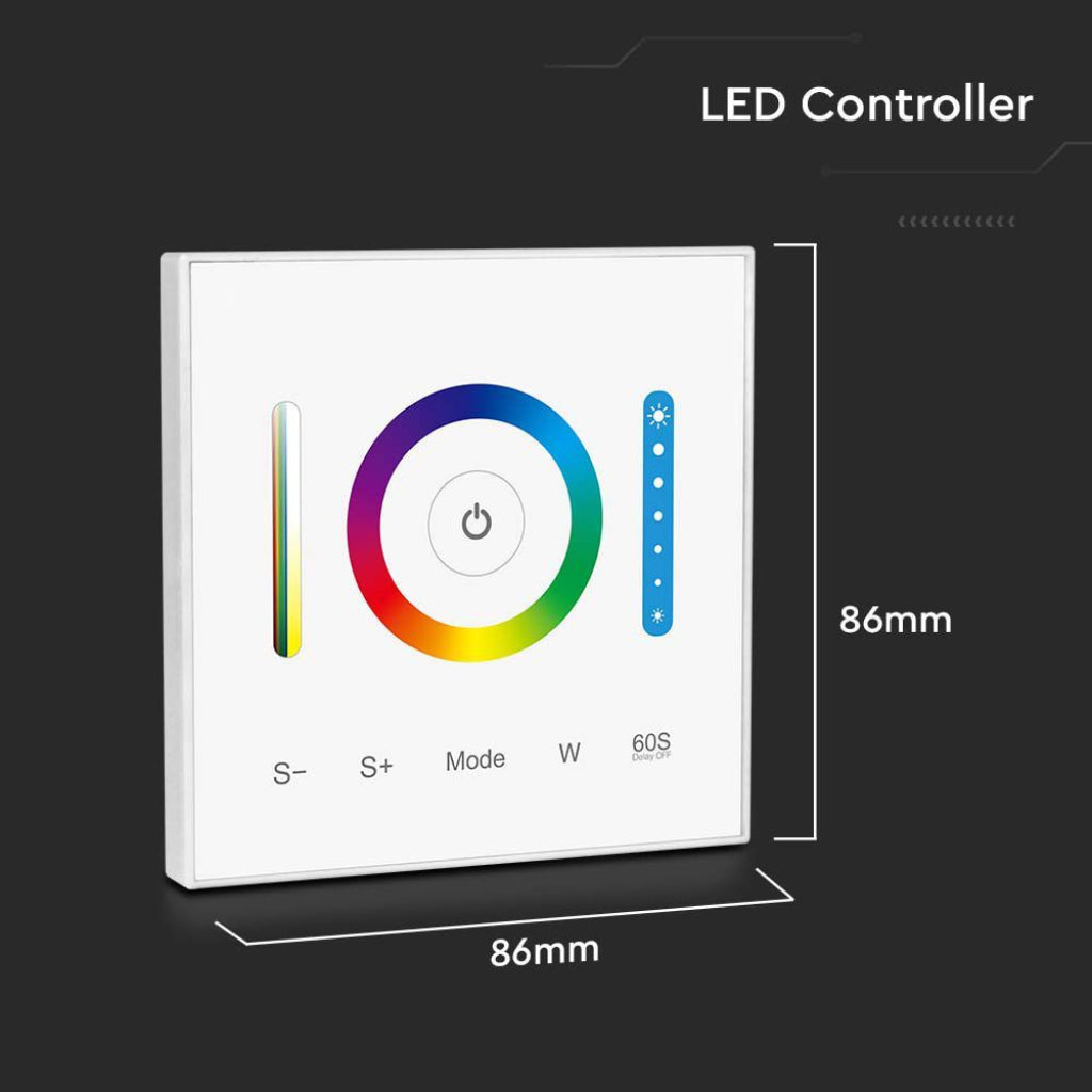 V-TAC Controller da Muro per Strip LED 3in1+RGB+CCT