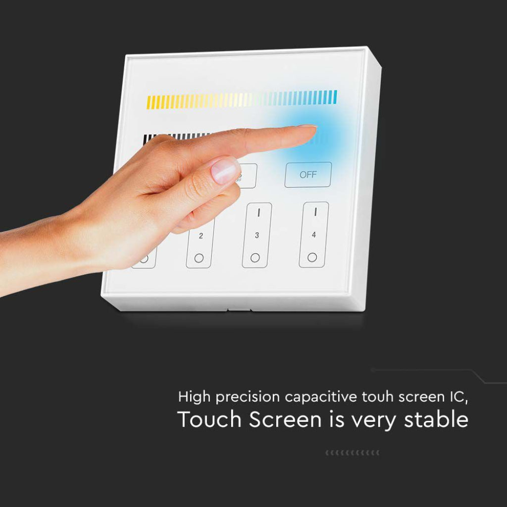 V-TAC Controller da Muro Wifi per Strip LED 4 Zone