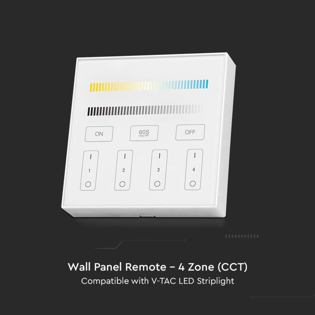 V-TAC Controller da Muro Wifi per Strip LED 4 Zone