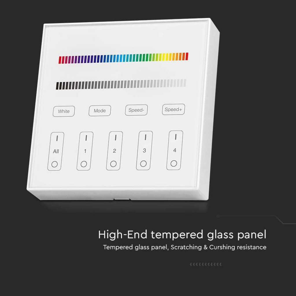 V-TAC Controller da Muro Wifi per Strip LED RGB+W 4 Zone