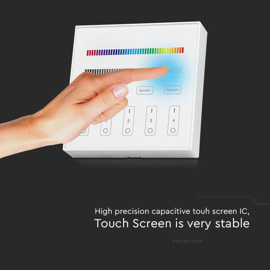 V-TAC Controller da Muro Wifi per Strip LED RGB+W 4 Zone