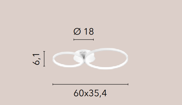 Plafoniera in alluminio bianco con diffusore in silicone CCT 30W 4370LM led FREDY-PL2