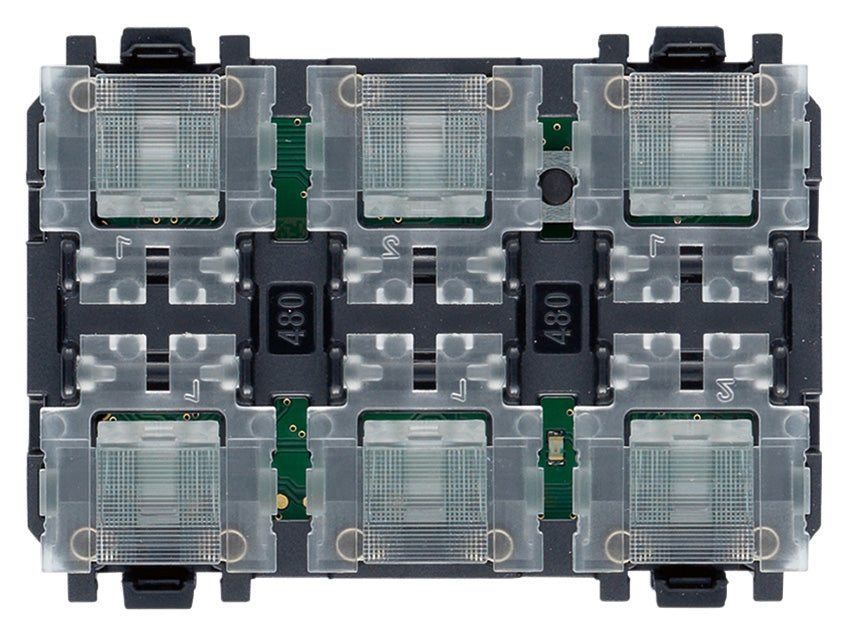 Comando 6 pulsanti 1P NO 24V 3 moduli Vimar Linea 30407