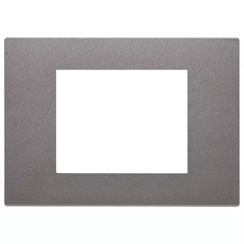 Placca 3 moduli, tecnopolimero verniciato, Metal Vimar Linea 30653.22