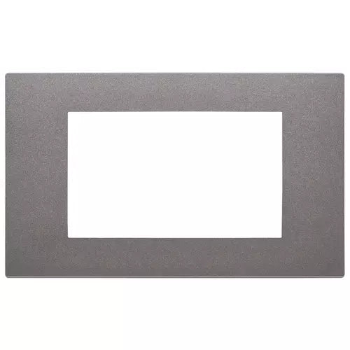 Placca 4 moduli, tecnopolimero verniciato, Metal Vimar Linea 30654.22