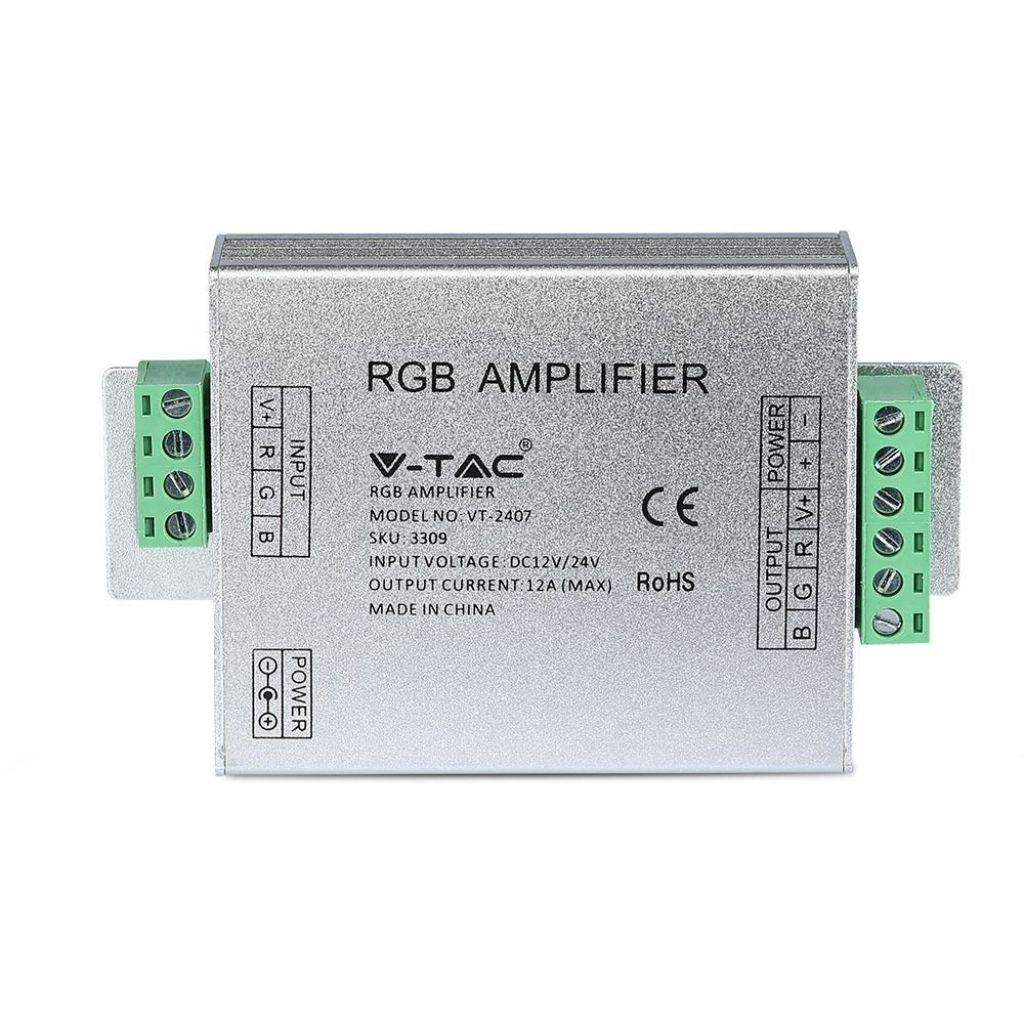 V-TAC Amplificatore per Strip LED SMD5050 Multicolore RGB 12V - 24V