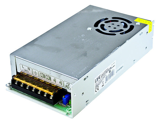 Alimentatore Switc Metal. Regolabile . DA 0 a 24Vdc 10A 240W INPUT110/220Vac+/-10%DIMEN.200*110*50mm FAN