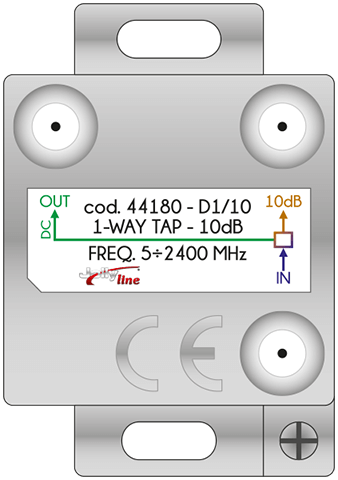 Derivatore a 1 via con 10dB di derivazione + 1 via passante con passaggio di corrente continua JOL44180