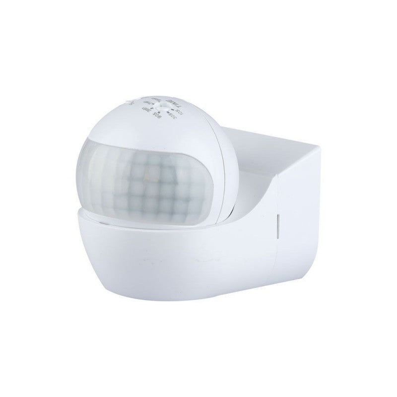 V-TAC Sensore di Movimento a Infrarossi 180° Orientabile Montaggio a Plafone Colore Bianco (Max 400W) IP44