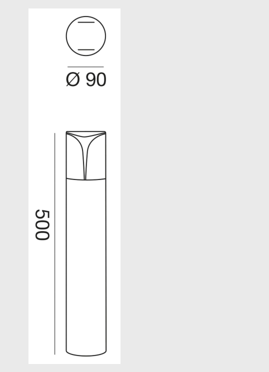 GEALUCE Palo da giardino in alluminio bianco-grigio-antracite-marrone diffusore policarbonato IP44 1XE27 non incl.