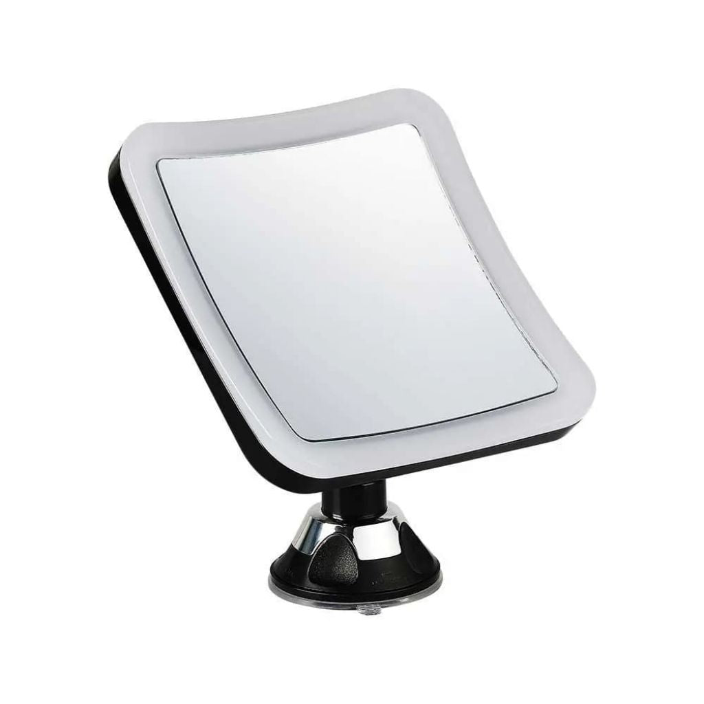 V-TAC Specchio LED Quadrato 3.2W Portatile con Ventosa e Ingranditore 6400K IP44