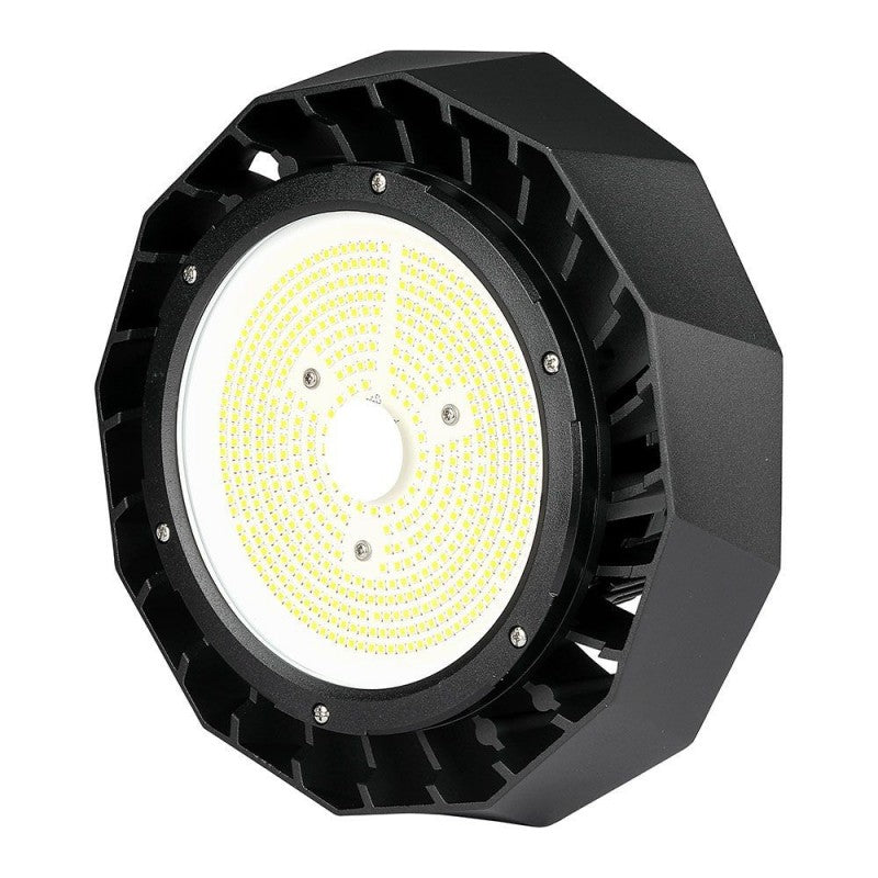 V-TAC PRO Campana Industriale LED Chip Samsung 100W 180LM/W UFO Driver Samsung Colore Nero 120° 6400K IP65 Dimmerabile