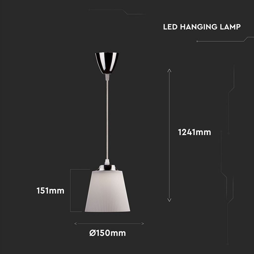 V-TAC Lampadario LED a Campana in Plastica da 5W