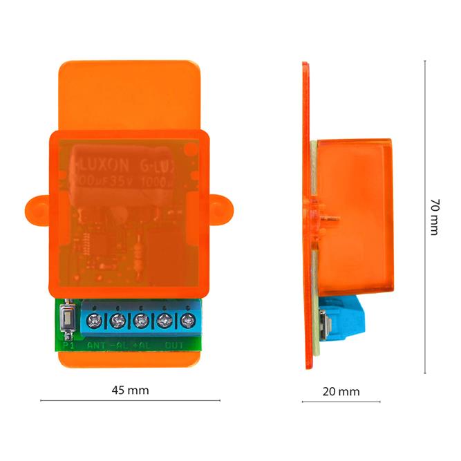 Ricevente universale radio 433MHz monocanale per elettro serrature NOLOGO RX1